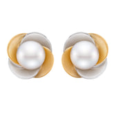 Freshwater Pearl Flower Earrings